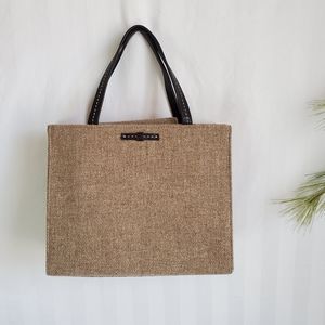 Kate Spade Camel Wool Felt Double Strap Purse